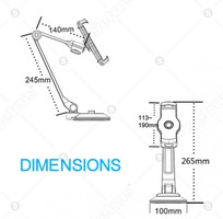 3 Giá đỡ máy tính bảng, điện thoại treo tường, trên xe hơi LD-205A