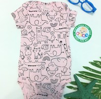 Bộ BodySuit tay ngắn nhiều mẫu họa tiết đáng yêu dành cho bé BS007