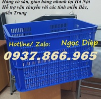 Sọt nhựa đựng trái cây, sóng nhựa hở, sóng nhựa cao 39