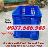 1 Sọt nhựa đựng trái cây, sóng nhựa hở, sóng nhựa cao 39