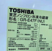 5 Tủ lạnh 6 cánh TOSHIBA GR-E47F date 2012 dung tích 471Lít, có ECO, PICOION, VEGETA