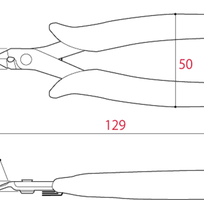 4 Kìm cắt chân linh kiện 125mm FC-125 Tsunoda