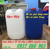 1 Can nhựa xuất khẩu, can nhựa dày HDPE 25 lít, can nhựa dày đựng hóa chất 25 lít