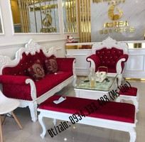 Sofa tân cổ điển giá rẻ - sofa gỗ cổ điển