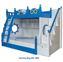 Giường Tầng Cho Bé Màu Xanh MS 1662