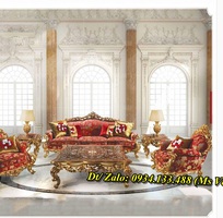 4 Sofa tân cổ điển   bàn ghế phong cách hoàng gia châu âu