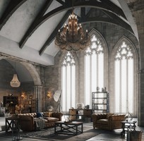 6 Phong cách thiết kế nội thất Gothic phần 2