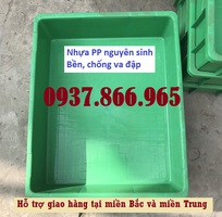 2 Thùng nhựa công nghiệp, thùng nhựa đựng đồ cơ khí, sóng nhựa đựng linh kiện