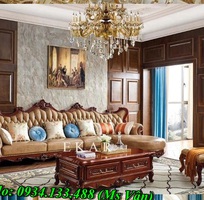 3 Ghế sofa góc phòng khách gỗ tân cổ điển đẹp chất lượng châu âu
