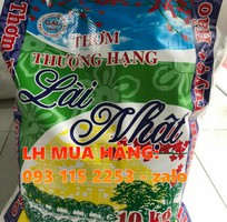 Bao pp dệt chuyên đựng gạo, đựng lúa giống in trục đồng ghép màng OPP