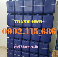 Can nhựa 20 lít đựng hóa chất, can nhựa vuông xanh đựng hóa chất, can nhựa đựng hóa chất màu trắng,