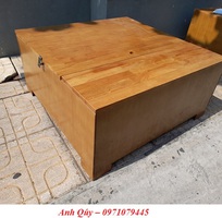 Thanh lý gấp bàn sofa gỗ vuông 80cm x 80cm