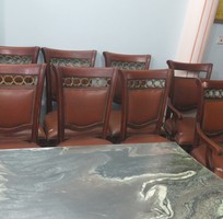 7 Bộ bàn ghế mặt đá hoa cương 8 ghế đã qua sử dụng