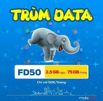 Siêu data mobifone có 2.5gb/ngay