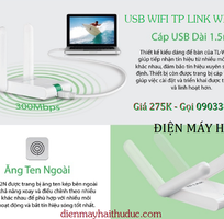 USB thu Wifi TP-Link TL-WN822N xài cho PC và Laptop đều được