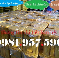 1 Thùng rác đạp chân, thùng rác bệnh viện 15L, thùng rác Y tế