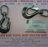 3 Kim khí Thanh Sơn có Móc cẩu inox 304 tải trọng 200 kg,300 kg,500 kg,ròng rọc đôi inox D20,cáp inox.