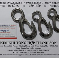2 Kim khí Thanh Sơn có Móc cẩu inox 304 tải trọng 200 kg,300 kg,500 kg,ròng rọc đôi inox D20,cáp inox.