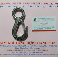 Kim khí Thanh Sơn có Móc cẩu inox 304 tải trọng 200 kg,300 kg,500 kg,ròng rọc đôi inox D20,cáp inox.