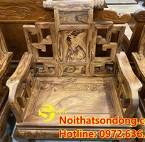 1 Bộ bàn ghế sơn thủy siêu vân 10 món chân 12 hoành tráng