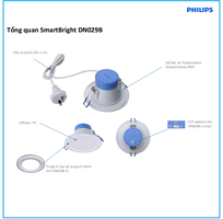 3 Đèn downlight Philips 9W