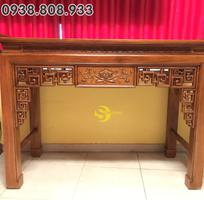 9 Bộ bàn thờ và bàn cúng triện hoa sen 1,76m SD104