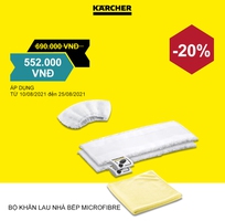 Ưu đãi ngập tràn giảm ngay 20 với bộ khăn lau nhà bếp MICROFIBRE