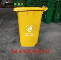 9 Thùng rác nhựa công nghiệp hdpe 60L-120L-240L