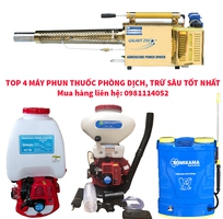 Top 4 máy phun thuốc Tomikama phòng dịch ứng dụng cả phun trừ sâu