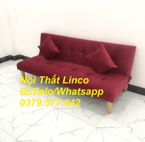 5 Bộ bàn ghế sofa bed giường màu đỏ đô nhung giá rẻ Kiên Giang