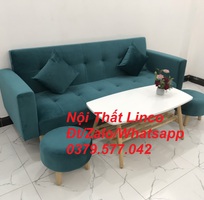 12 Bộ bàn ghế sofa băng giường màu xanh cổ vịt giá rẻ Nội Thất Linco Tây Ninh