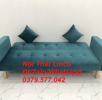 1 Bộ bàn ghế sofa băng giường màu xanh cổ vịt giá rẻ Nội Thất Linco Tây Ninh