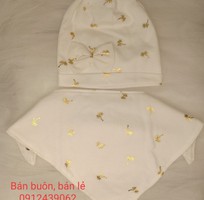 4 Bán buôn, bán lẻ set khăn mũ siêu đáng yêu cho bé trong mùa thu đông
