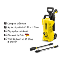 2 Máy Phun Rửa Áp Lực Cao K2 Premium Full Control