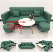 1 Bộ bàn ghế sofa băng giường màu xanh ngọc giá rẻ Nội Thất Linco Bến Tre