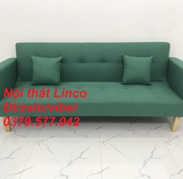 2 Bộ bàn ghế sofa băng giường màu xanh ngọc giá rẻ Nội Thất Linco Bến Tre