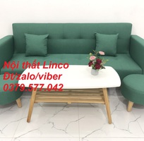 4 Bộ bàn ghế sofa băng giường màu xanh ngọc giá rẻ Nội Thất Linco Bến Tre