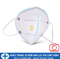 7 Hộp 10 khẩu trang 3D kèm van lọc khí Lâm Thịnh tiêu chuẩn N95