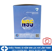 8 Hộp 10 khẩu trang 3D kèm van lọc khí Lâm Thịnh tiêu chuẩn N95