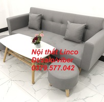 3 Bộ bàn ghế sofa băng giường màu xám ghi trắng giá rẻ Nội Thất Linco Đà Nẵng