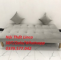 2 Bộ bàn ghế sofa bed giường xám ghi trắng nhung giá rẻ Nội Thất Linco Quảng Nam