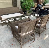 3 Sofa mây nhựa ngoài trời