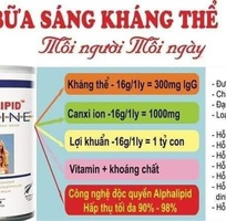 SỮA ALPHA LIPIT: Tăng cường hệ miễn dịch chống virut gây bệnh bởi 300mg KHÁNG THỂ/ 1ly