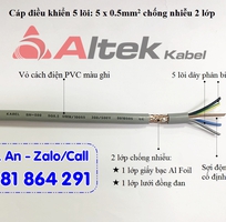 3 Cáp điều khiển 5 lõi 5x0.5, dây tín hiệu 5 lõi 5x0.5 chống nhiễu Altek Kabel