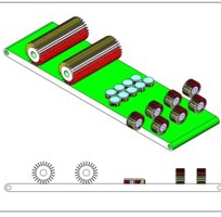 1 Máy Chà Nhám Chổi 6 Trục FHDR1000-6B