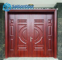 2 Cửa thép vân gỗ thương hiệu uy tín SAIGONDOOR