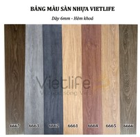 Sàn nhựa hèm khoá 6mm