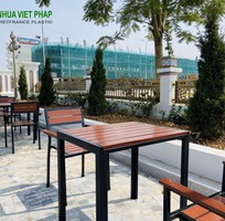Bàn ghế cafe ngoài trời gỗ nhựa wpc Nhựa Việt Pháp