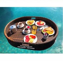10 Khay nổi hồ bơi, khay đồ ăn nổi bể bơi cho khách sạn, villa, resort