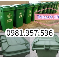 Thùng rác công nghiệp, thùng rác 2 bánh xe, thùng rác nắp kín